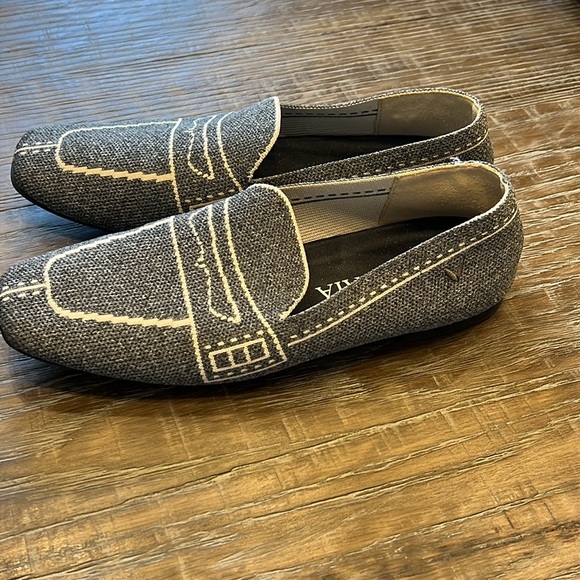 Vivaia Square-Toe Patterned Loafers-Rich Grey - Picture 4 of 4